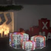 Prolenta Premium Kerststukjes> Kerstverlichting Geschenkdozen 3 St Decoratief Acryl Kleurrijk