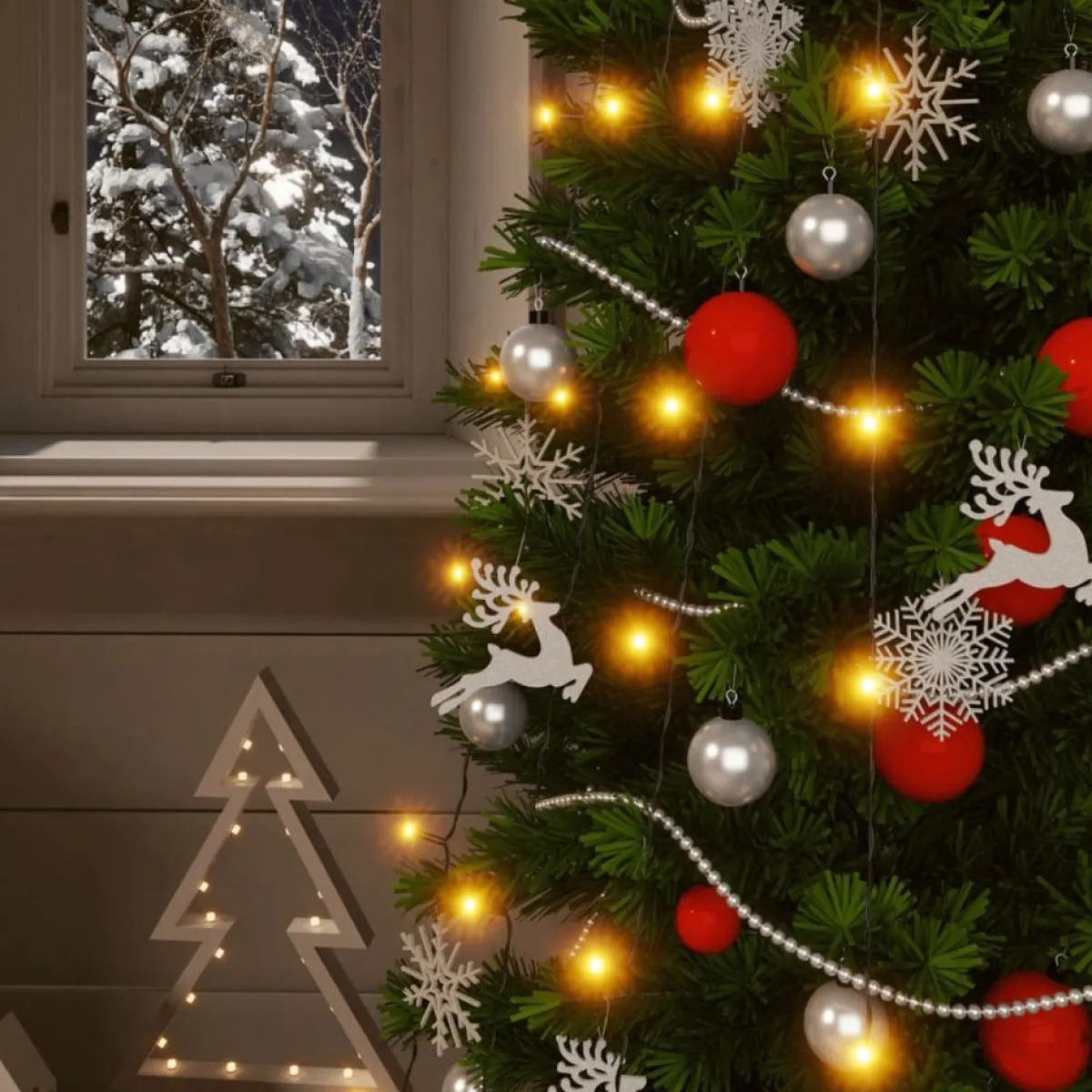 Prolenta Premium Kerststukjes> Lichtsnoeren 2 St Met 2X200 Led's Solar Binnen/Buiten Warmwit