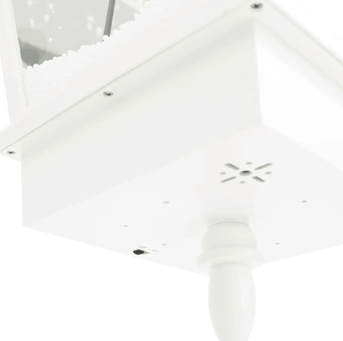 Prolenta Premium Kerststukjes> Straatlantaarn Met Kerstman 81X40X188 Cm Pvc Wit En Rood