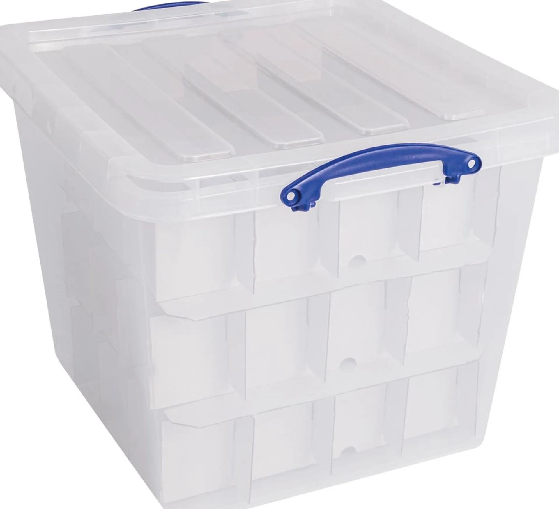 Really Useful Box Opbergdoos, 60 L, Met Inzetbakje, Transparant Best Sale