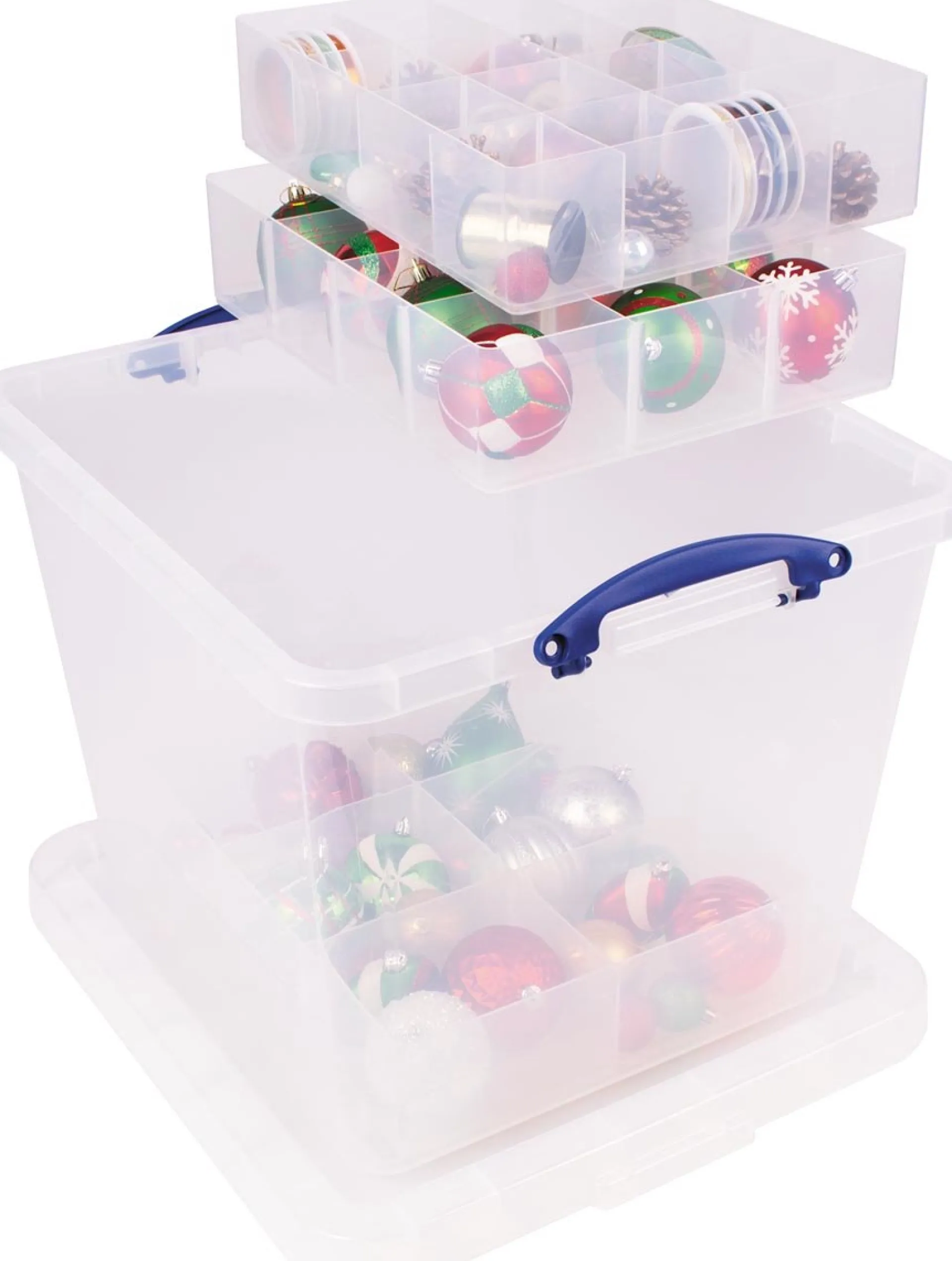 Really Useful Box Opbergdoos, 60 L, Met Inzetbakje, Transparant Best Sale