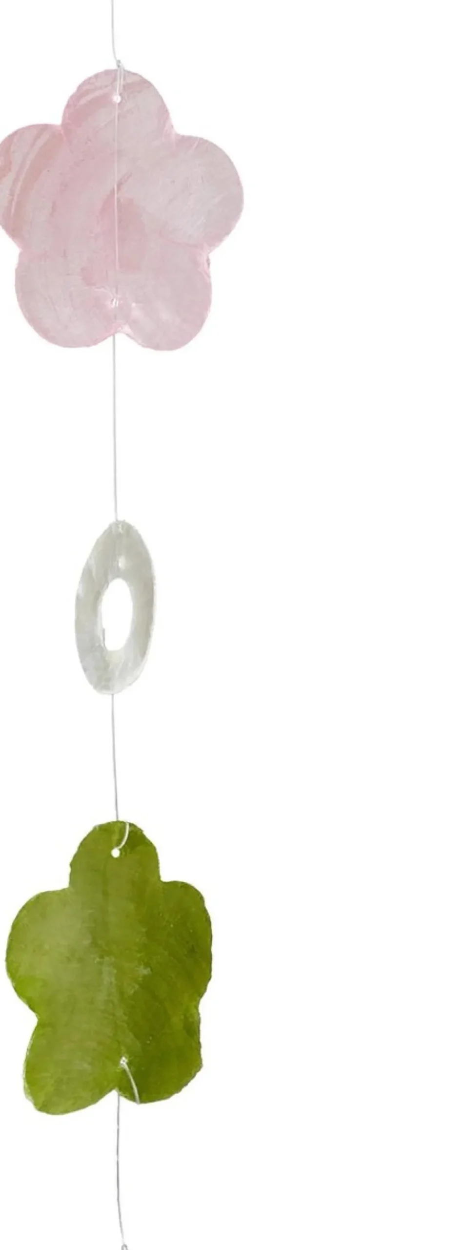 Relaxdays Guirlandes> Capiz Schelpen Guirlande - Schelpen Gordijn - 4 Stuks - Deurgordijn Balkon 180Cm - E