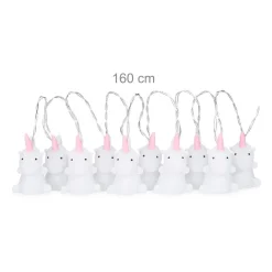 Relaxdays Eenhoorn Lichtsnoer - Led - Lichtslang - Lichtslinger - Nachtlamp - Batterijen Hot