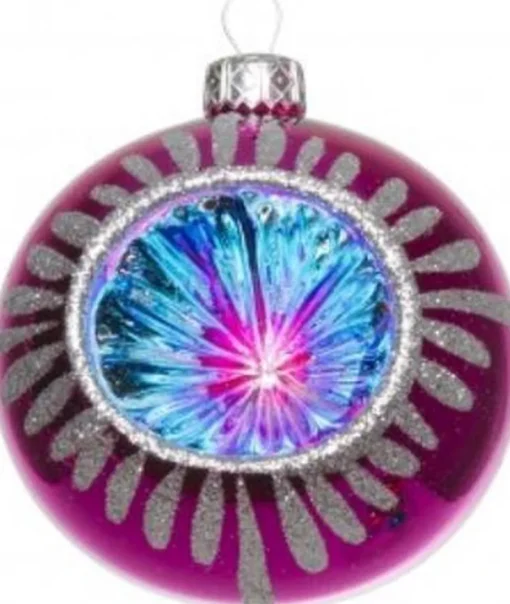 Merkloos Kerstboomversieringen>Retro Kerstballen - 20 Gekleurde Kerstballen En 1 Piek - Kerstballen Glas - Kerstboomversiering - Vintage