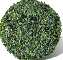 Prolenta Premium Kerststukjes></noscript>Ronde Kunstbuxus 27 Cm Met Solar Led-Verlichting (2 Stuks)