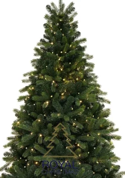 Royal Christmas - Kunstkerstboom - Bogota Pe / Pvc Smart - 400 Led Lampjes - 210 Cm - 1687 Takken - Groen Online