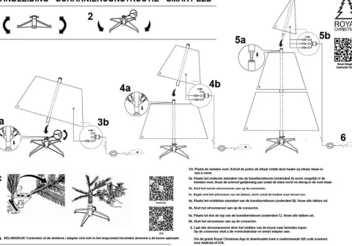 Royal Christmas - Kunstkerstboom - Ontario Premium 100% Pe Smart - 300 Led Lampjes - 180 Cm - 1066 Takken - Groen Flash Sale