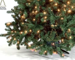 Royal Christmas - Kunstkerstboom - Oregon Deluxe Pvc Met Warm Led - Snel Opgebouwd - Hoogte 180 Cm - 300 Warm Led Lampjes - 794 Takken Online