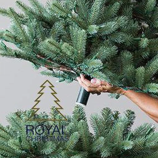 Royal Christmas - Kunstkerstboom - Oregon Deluxe Pvc Met Warm Led - Snel Opgebouwd - Hoogte 180 Cm - 300 Warm Led Lampjes - 794 Takken Online