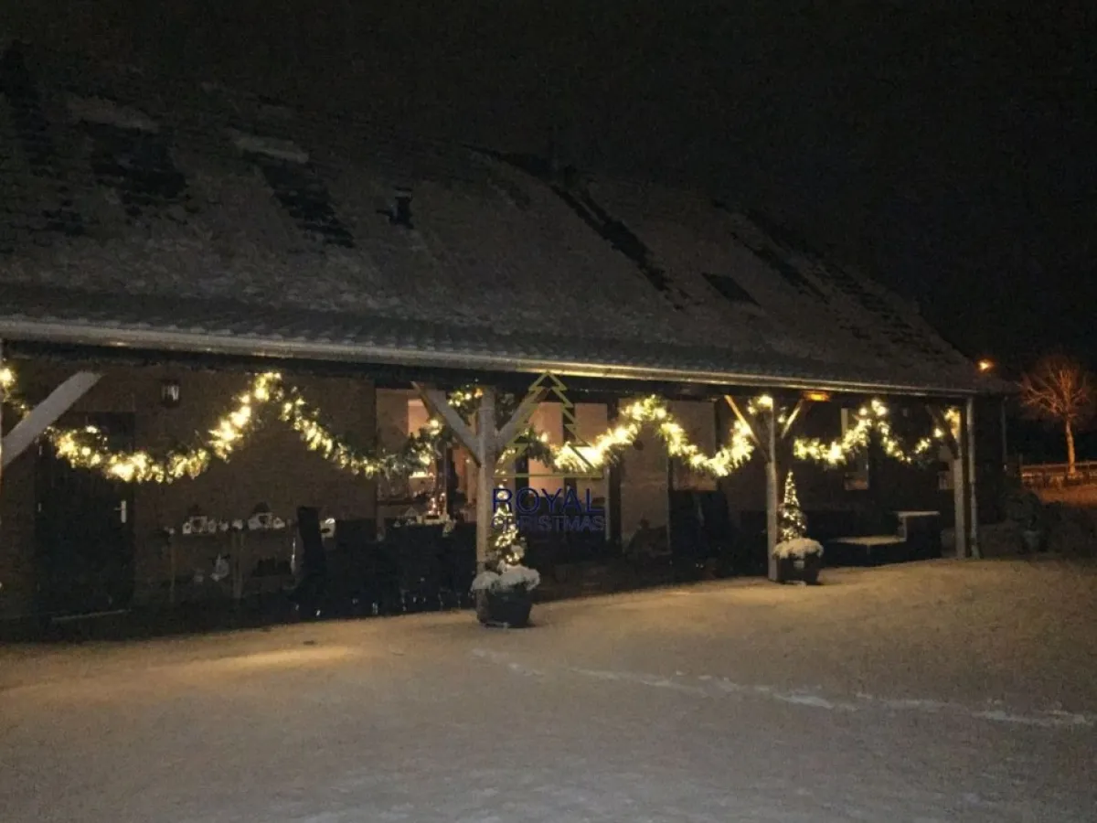 Royal Christmas Guirlandes> - 5X Kerstguirlandes Pvc 540 Cm - 70 Led Lampjes - Extra Vol 400 Takken