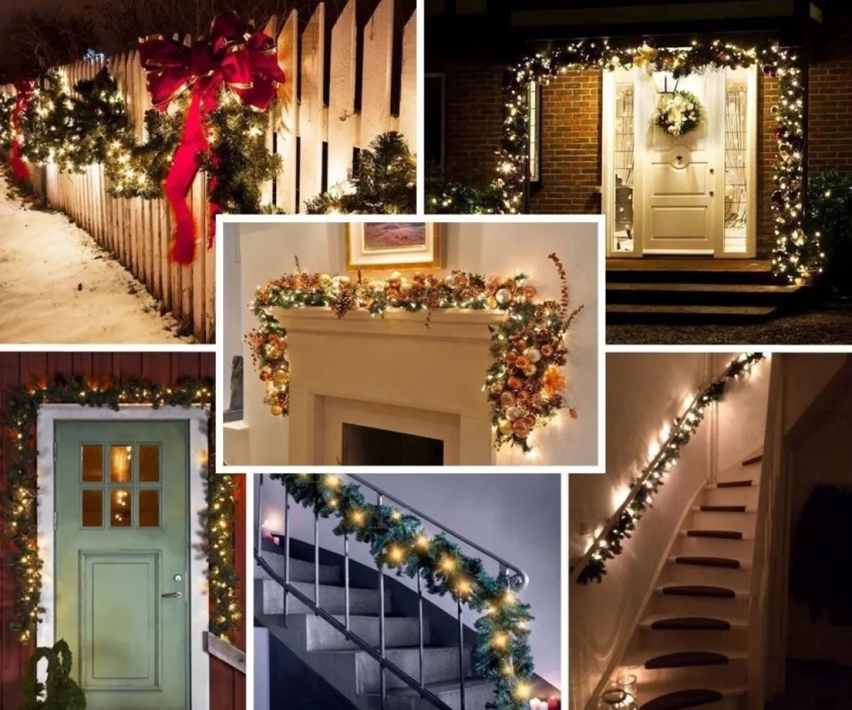 Royal Christmas Guirlandes> Guirlande Washington 10 Meter | Doorsnede O25 Cm