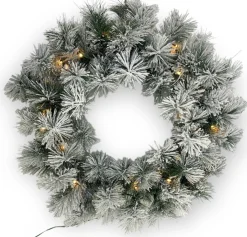 Royal Christmas Kerstkransen> Kerstkrans Chicago O60 Cm | Inclusief Led-Verlichting