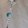 CrystalDesign Kerstkransen>Rozenkrans - Tientje - Paternoster, Gemaakt Met O.A. Swarovski Kristallen En Aquamarijn Kralen (Gebedssnoer, Kerst, Eerste Communie, Geloof, Ketting, Hanger, Kruisteken, Kruis, Meditatie, Mediteren, Gebed, Gebeden, Spiritueel)