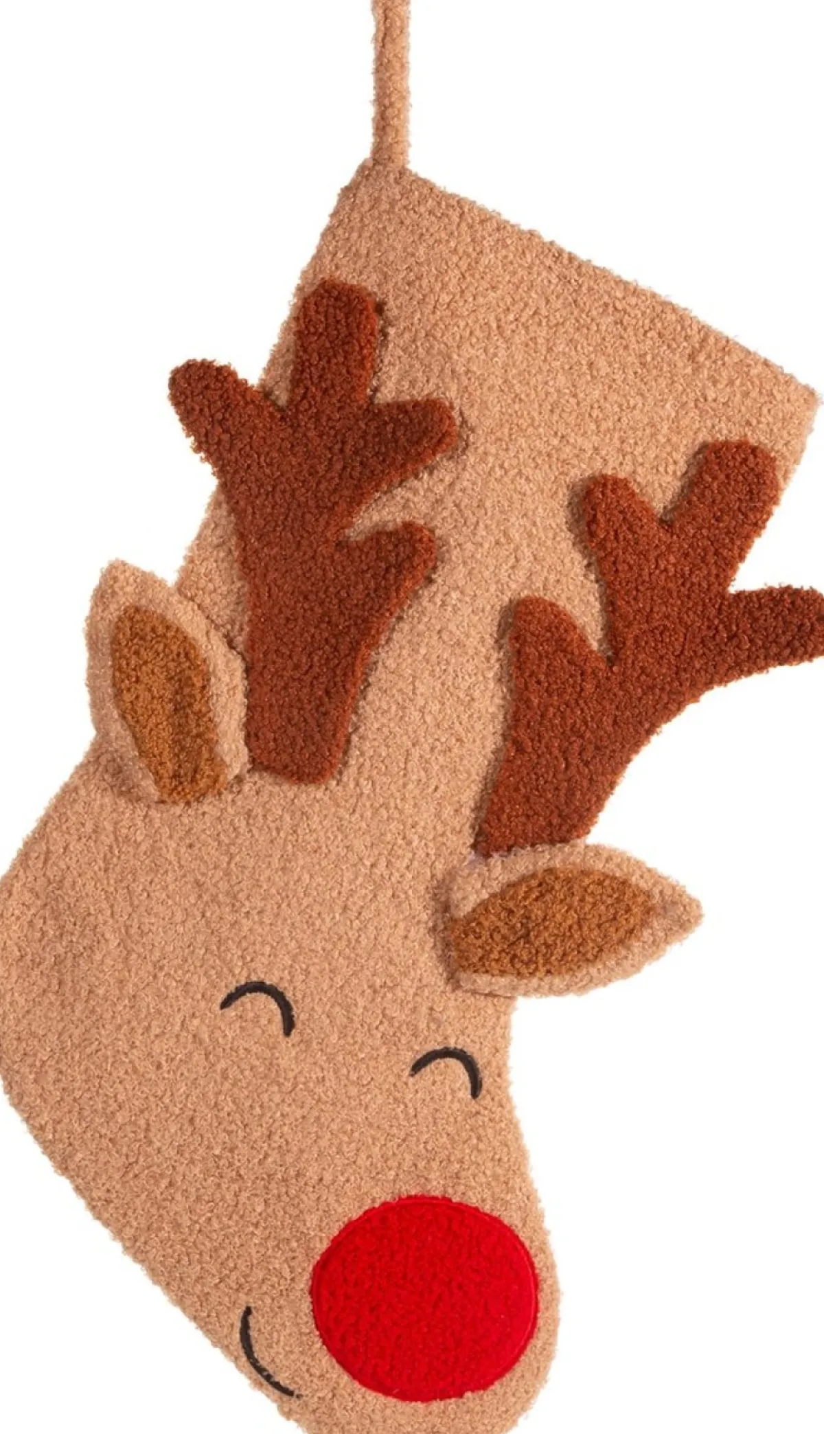 Sass u0026 Belle Kerstsokken>Rudolf Rendier Christmas Stocking Met Rode Neus Van Sass & Belle