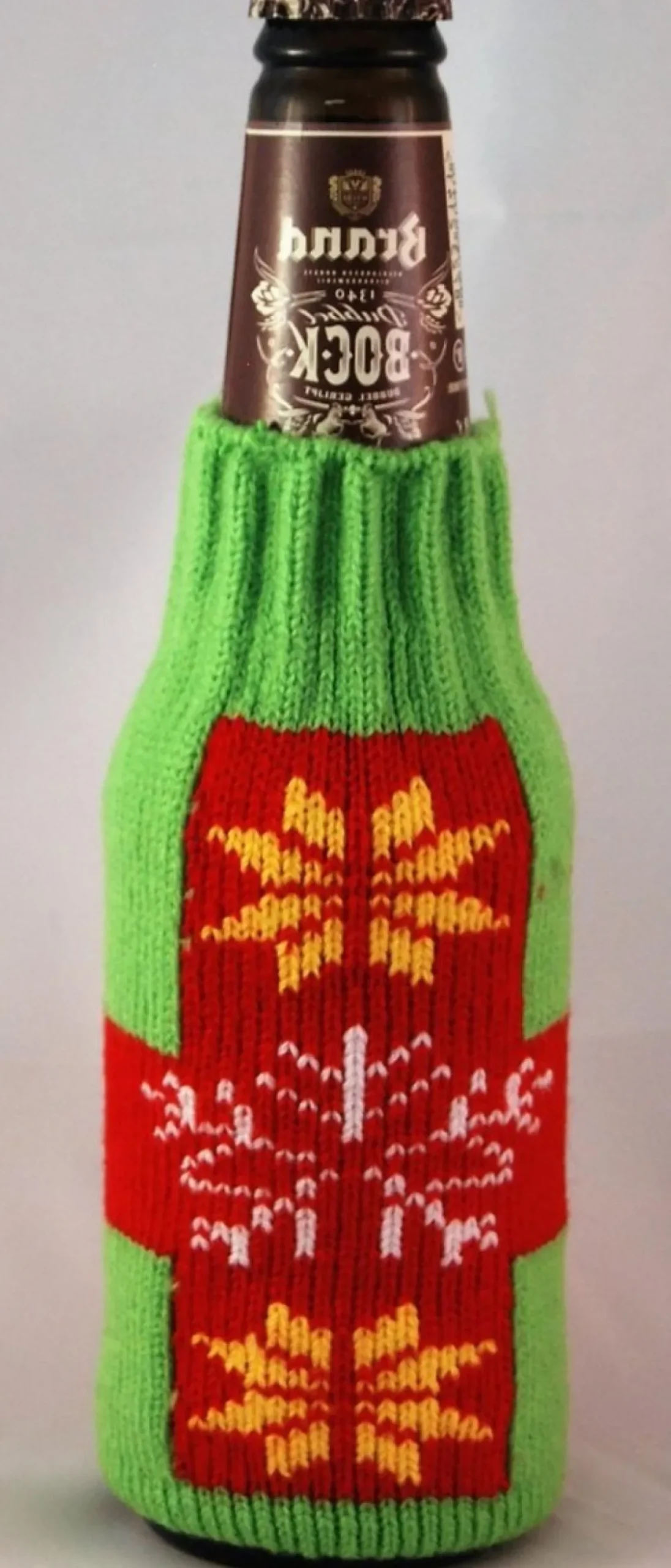 Merkloos Kerstsokken>Set Van 2 Kerst Bierfles Koel Houders | | Kerstkado