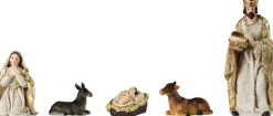 Decoris Kerststallen></noscript>Set Van 8 Stuks Kerststal Beelden / Kerstbeelden 12 Cm Kerstdecoratie - Kerststal Beeldjes / Beelden Kerstdecoraties