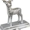 Trendybywave Kerstsokken>Set Van 2 X Haak Kerstsok Rendier 21 Cm Zilverkleurig Aluminium