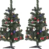 Mica Decorations Set Van 2X Stuks Complete Kunst Kerstbomen/Kunstbomen Met Versiering En Verlichting 90 Cm Cheap