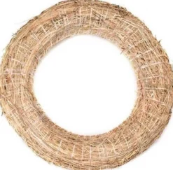 Merkloos Kerstkransen>Set Van 3X Stuks Decoratie Kransen Van Stro 40 Cm - Diy Kransen Maken - Kerst Deurkransen - Herfststukje Maken