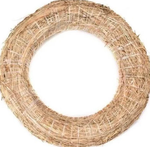Merkloos Kerstkransen>Set Van 3X Stuks Decoratie Kransen Van Stro 30 Cm - Diy Kransenen Maken - Kerst Deurkransen - Herfststukje Maken