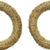 Merkloos Kerstkransen>Set Van 2X Stuks Decoratie Kransen Van Stro 25 Cm - Diy Kransen Maken - Kerst Deurkransen - Herfststukje Maken