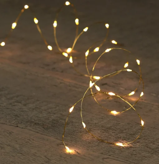 Anna's Collection Set Van 4X Stuks Draadverlichting Lichtsnoer Met 40 Lampjes Warm Wit 200 Cm - Lichtdraden/Lichtsnoeren - Kerstverlichting Hot