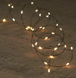Anna's Collection Set Van 6X Stuks Draadverlichting Lichtsnoer Met 20 Lampjes Warm Wit 100 Cm - Lichtdraden/Lichtsnoeren - Kerstverlichting Store