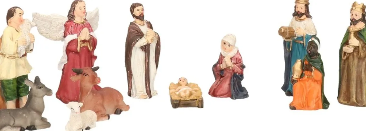 Feeric lights u0026 Christmas Kerststallen>Set Van 11X Stuks Kerststal Beelden/Kerstbeelden - Religieuze Beelden/Kerststallenfiguren