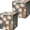 Merkloos Set Van 2X Stuks Kerstverlichting Lichtsnoer Met 10 Witte Sterren Op Batterijen - Kerst Lichtsnoeren - 135 Cm Best
