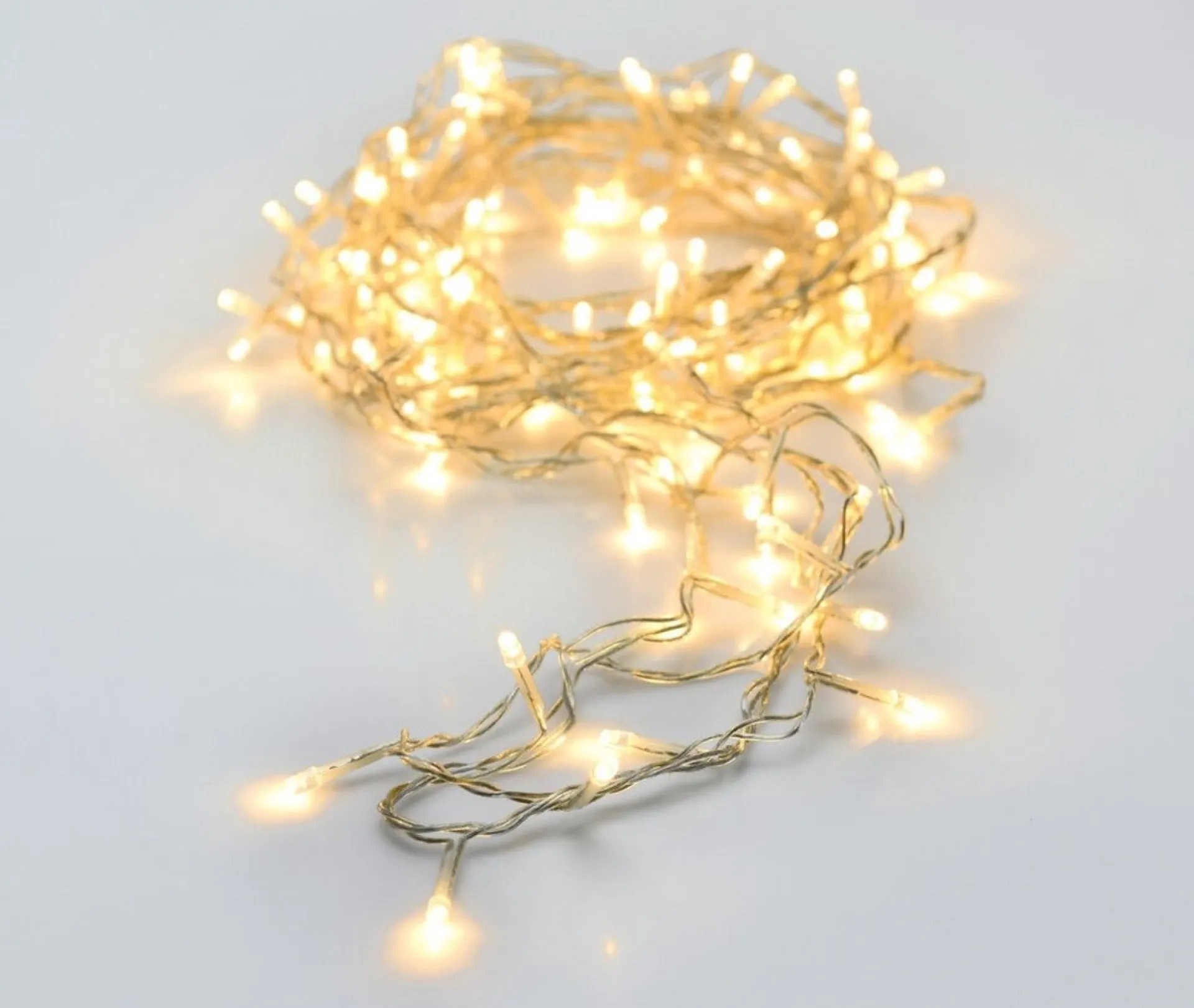 Merkloos Set Van 2X Stuks Kerstverlichting Transparant Snoer Met 40 Lampjes Warm Wit 300 Cm - Kerstlampjes/Kerstlichtjes - Binnen/Buiten Cheap