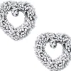 Decoris Kerstkransen>Set Van 2X Stuks Kerstversiering Kerstkrans Hart Met Sneeuw Deco 50 Cm