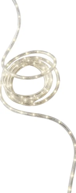 Merkloos Set Van 2X Stuks Lichtslang/Slangverlichting Warm Wit 9 Meter Met Twinkel Effect 216 Lampjes - Feestverlichting/Kerstverlichting Fashion