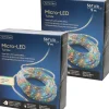 Merkloos Set Van 2X Stuks Lichtslang/Slangverlichting Gekleurd 9 Meter Met Twinkel Effect 567 Lampjes - Feestverlichting/Kerstverlichting Best Sale
