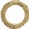 Merkloos Kerstkransen>Set Van 2X Stuks Stro Kerstkrans Om Te Decoreren 35 X 6 Cm