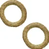 Merkloos Kerstkransen>Set Van 5X Stuks Stro Kerstkrans Om Te Decoreren 20 Cm - Kerst Deurkransen - Strokransen