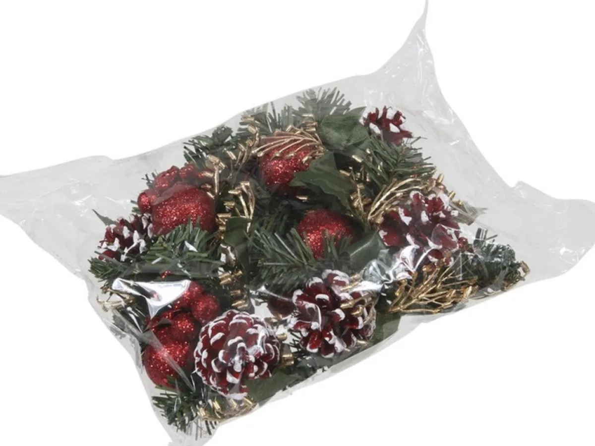 Othmar Decorations Kerststukjes>Set 6X Rode Decoraties Op Stekers 12 Cm - Kerststukje Onderdelen/Stekertjes - Kerstversiering/Kerstdecoratie