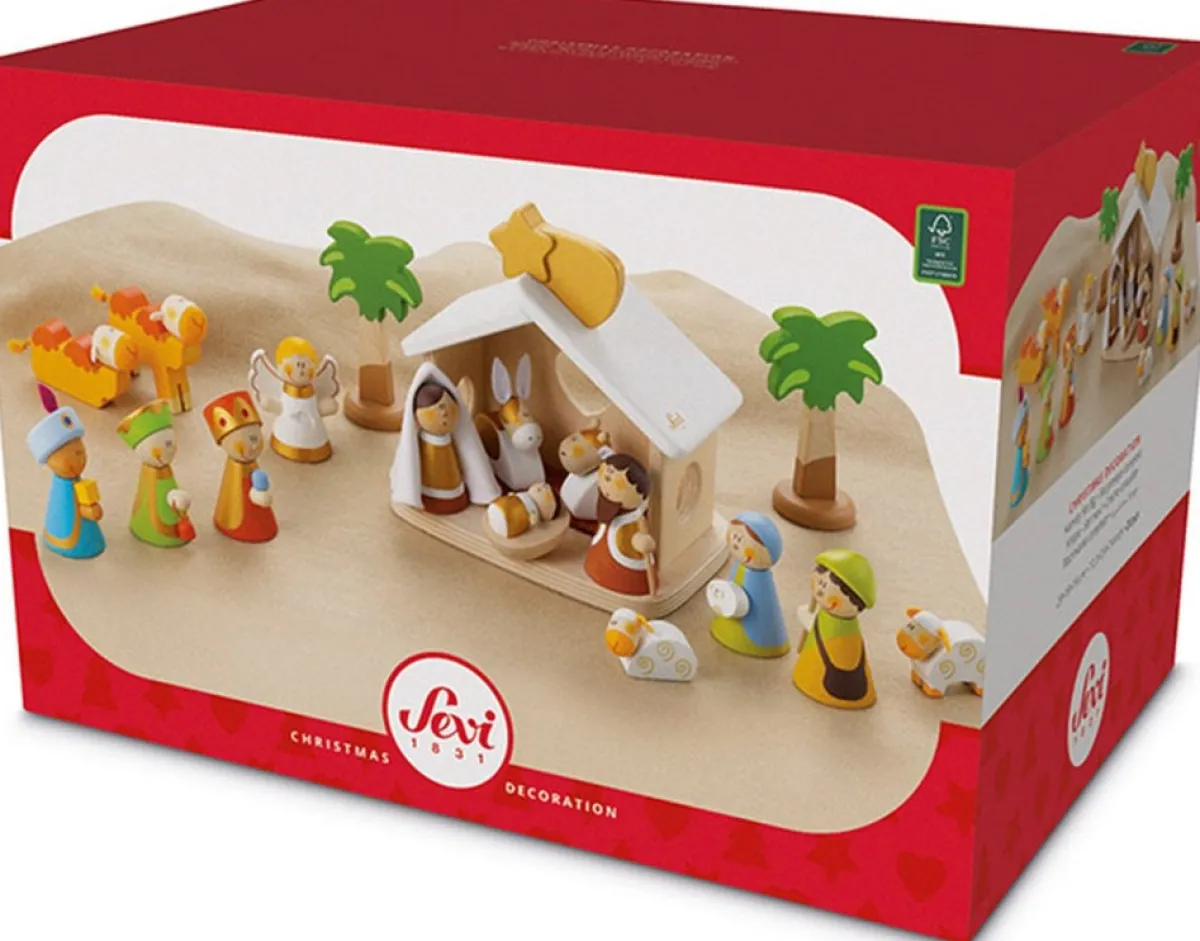 Sevi Kerststallen> Kerststal Hout 21-Delig
