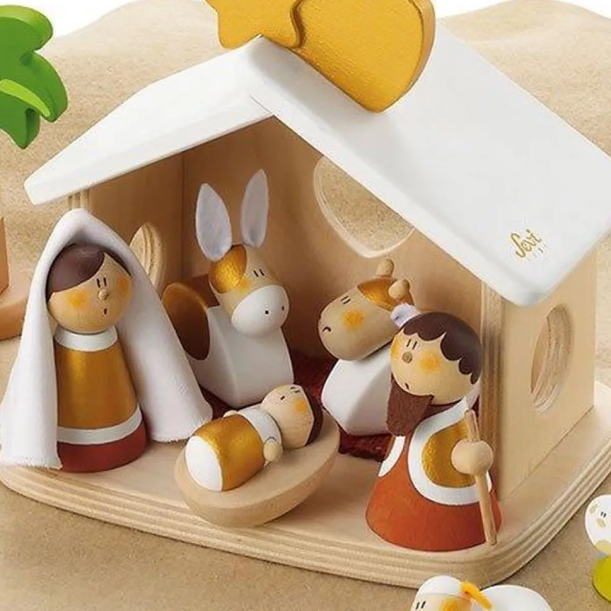 Sevi Kerststallen> Kerststal Hout 21-Delig