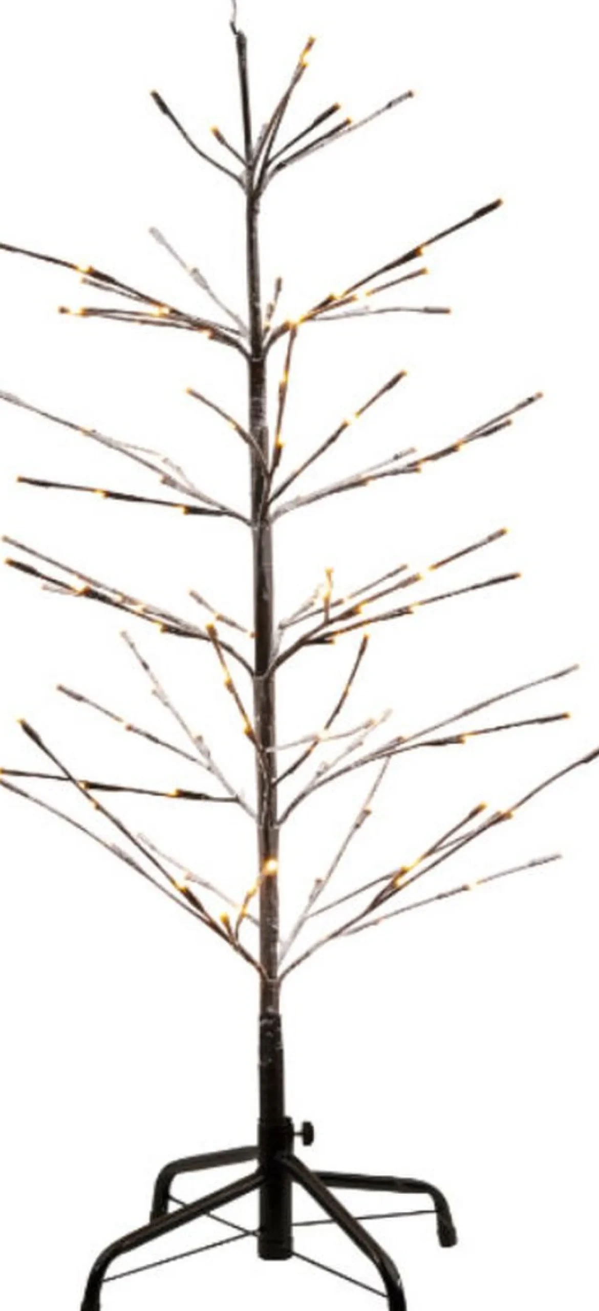 Sirius Home Sirius Isaac Kerstboom - H 120 Cm - D 40 Cm - Bruin/Sneeuweffect - 110 Led Lichtjes - Indoor En Outdoor Sale
