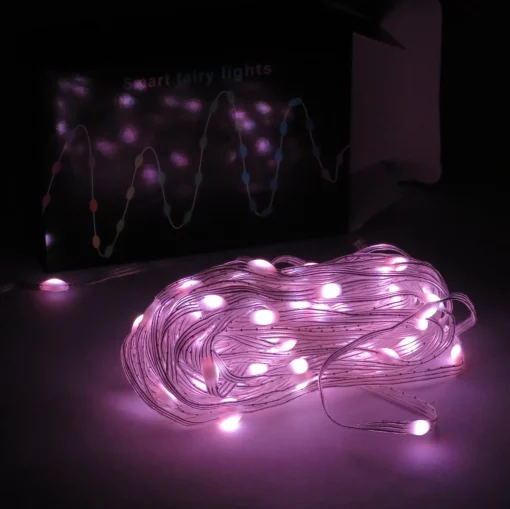Solistech Slimme Led Lichtsnoer 10 Meter - Rgb - Individuele Lichtpuntjes Instellen - 100 Leds - App Bediening - Ip65 Waterbestendig - Veel Slimme Opties - Usb Plugin - Kerstverlichting - Energiezuining & Duurzaam Online