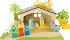 small foot Kerststallen> Speelset Kribbe Van Hout