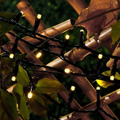 Rextech Solar Tuinverlichting Lichtsnoer Holly - 100 Leds - Warm Wit Licht - Op Zonne-Energie Hot