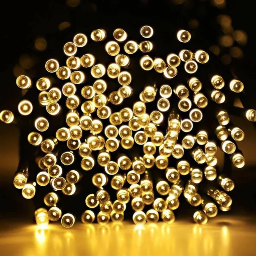 Rextech Solar Tuinverlichting Lichtsnoer Holly - 200 Leds - Warm Wit Licht - Op Zonne-Energie Shop