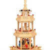 Monzana Spielwerk Kerst Piramide 3 Verdiepingen - Echt Hout - 35X20X20Cm Outlet