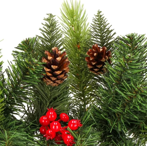 springos Guirlandes> Guirlande - Kerstslinger Deluxe - 1 Meter - Groentinten