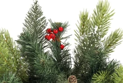 springos Guirlandes></noscript> Guirlande - Kerstslinger Deluxe - 1 Meter - Groentinten