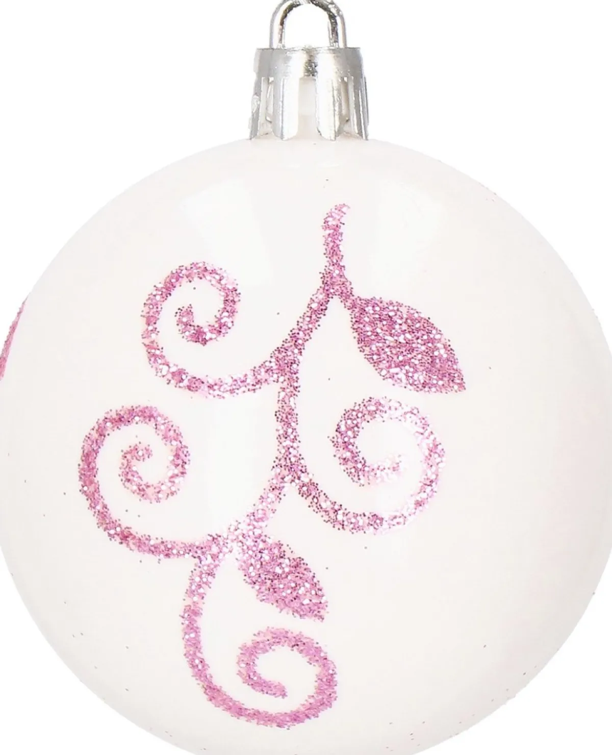springos Kerstboomversieringen> Kerstballen | Kerstversiering | Onbreekbaar | 153 Stuks | Roze/Wit