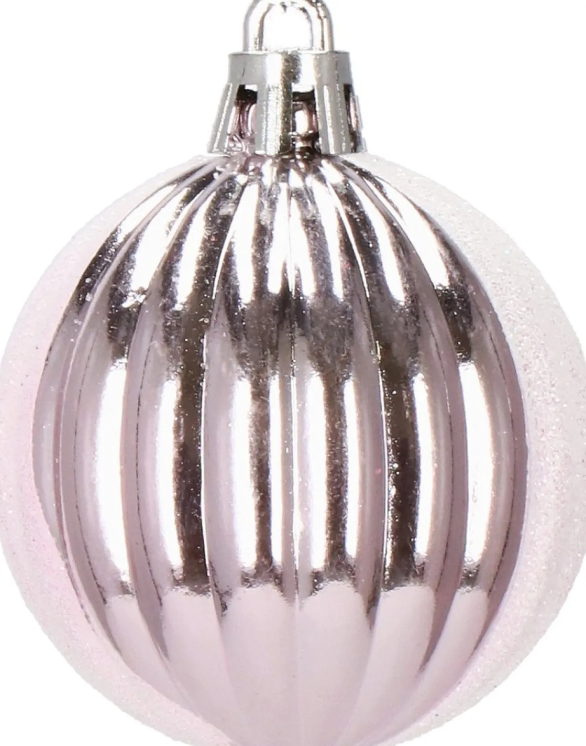 springos Kerstboomversieringen> Kerstballen | Kerstversiering | Onbreekbaar | 153 Stuks | Roze/Wit