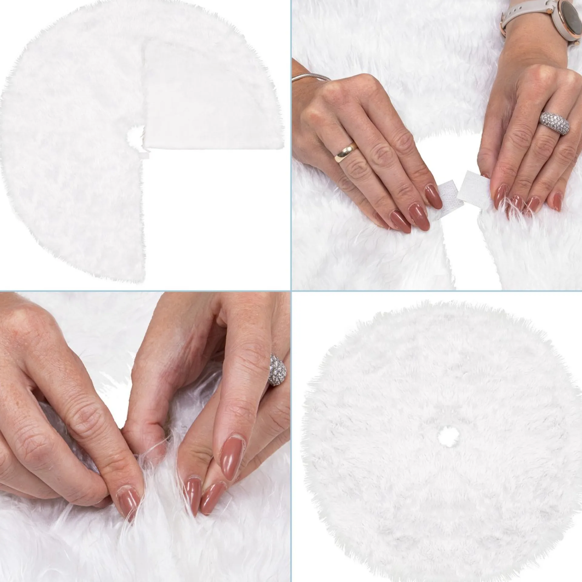 springos Kerstboomrok | Kerstboomkleed | Kerstboomversiering | 85 Cm | Wit Store