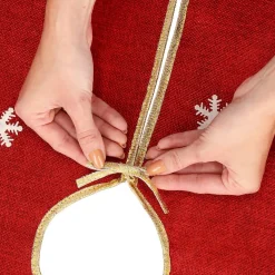 springos Kerstboomrok | Kerstboomkleed | Kerstboomversiering | 57 Cm | Rood Best Sale